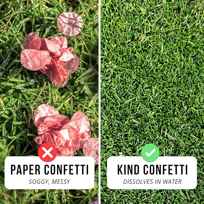 Pink Confetti for Baby Shower Gender Reveal Decorations Bridal Shower Party Decor, Biodegradable & Water Soluble Rice Paper Confetti for Baby Girl, Pink Tissue Paper Alternative, 150 Grams 20000 Pcs