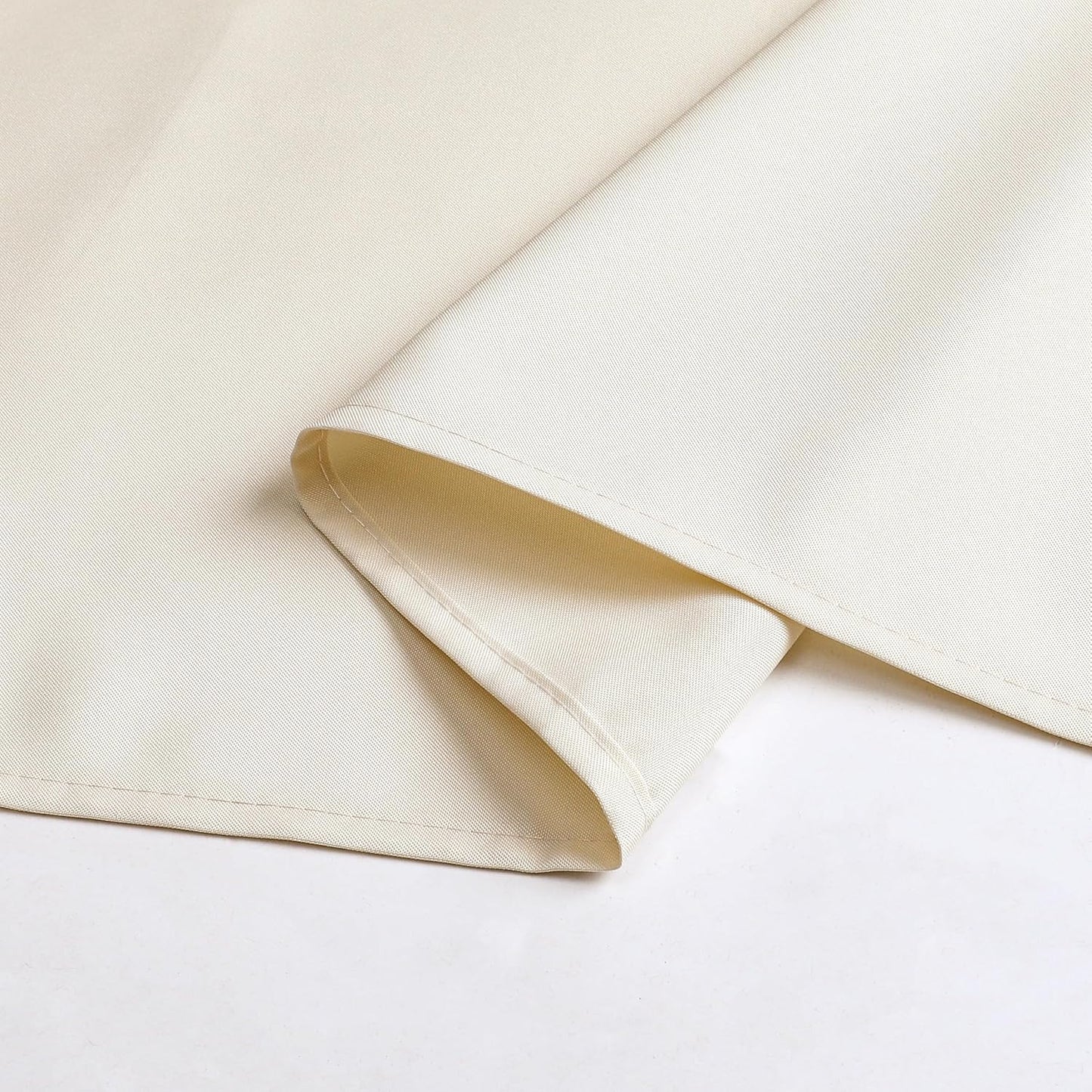 Wewoch Beige Rectangle Tablecloth Wrinkle Resistant Washable Fabric Table Cloth for Dining, Kitchen, Parties, Weddings and Outdoor Use 60 Inch by 104 Inch