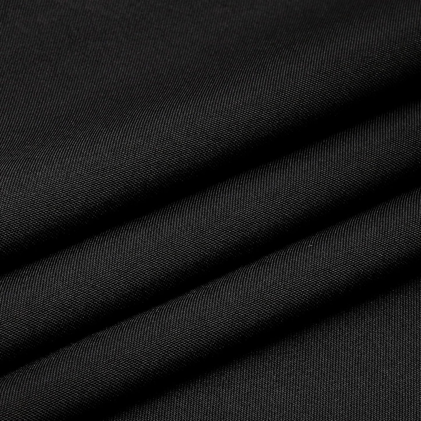 Wewoch Black Rectangle Tablecloth Water Resistant Washable Polyester Table Cloth for Dining,Kitchen, Parties Weddings and Outdoor Use 60 Inch by 84 Inch