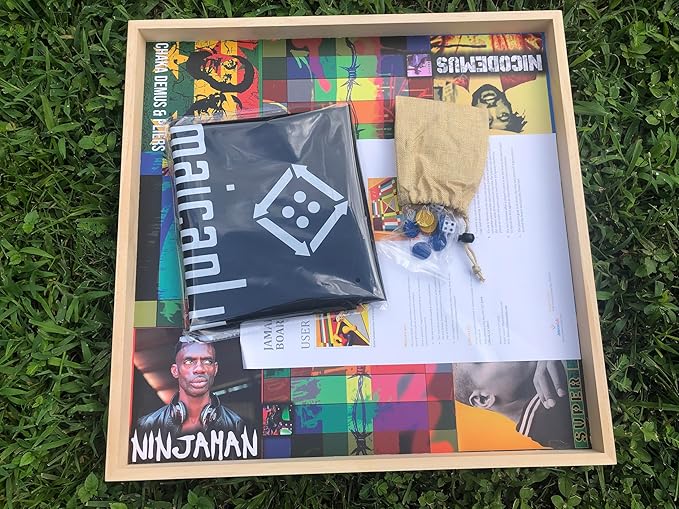 Jamaican Ludo 80s Reggae Kings Edition – 24x24 Oversized Board Game | Fun Multi-Player Entertainment | Family Game Night Activity | Ludi, Ludy, Loodi Board Game