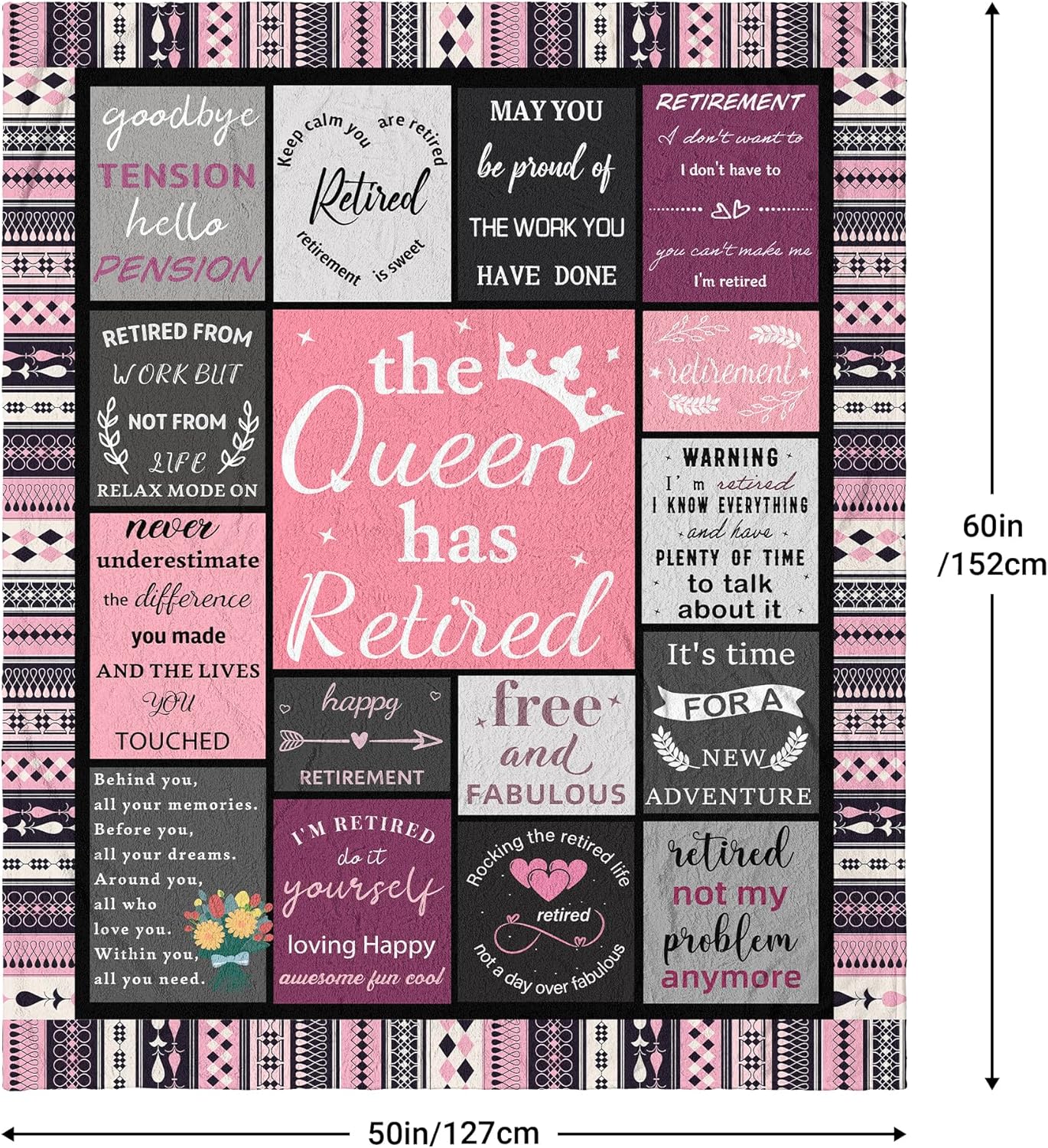 Best Retirement Gifts for Women 2025, Cool Retirement Gifts Ideas, Retired Gifts for Women, Goodbye Farewell Gifts for Coworkers, Coworker Leaving Gift Blanket 60”X50”