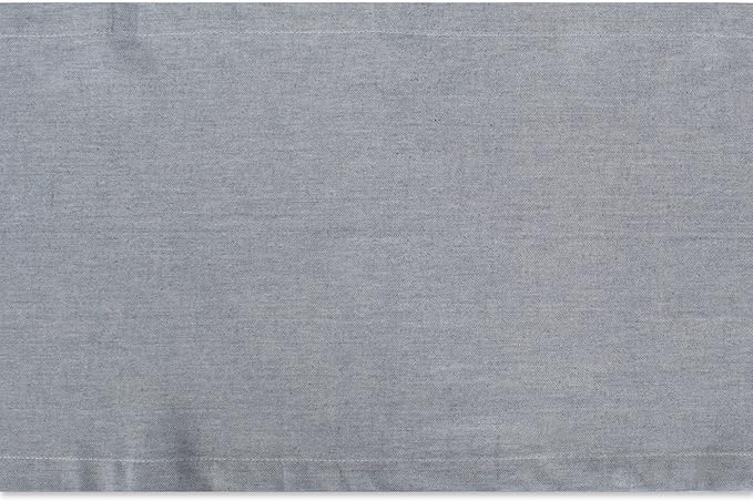 DII Chambray Kitchen, Tabletop Collection, Blue, 14x108 Table Runner