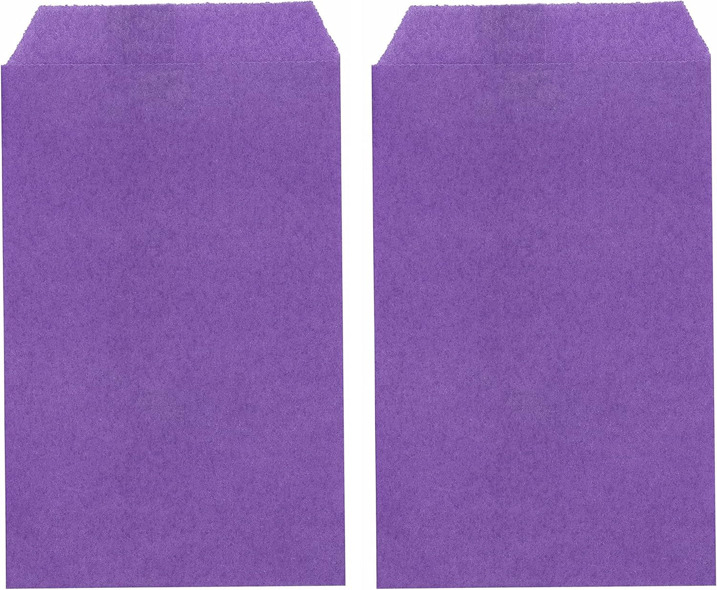 Quotidian Lavender Purple Flat Mini Greaseproof Paper Envelope Bags 2 3/4" x 4 1/2" (7 x 11.5cm) Pack of 100 - Small Treat Candy Seeds Samples