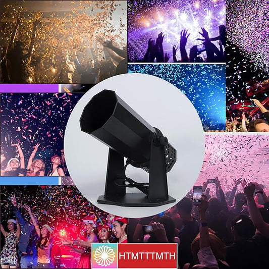 Electric Confetti Launcher Confetti Tubes Confetti Shooter with Wireless Remote for DJ Party Nightclub Wedding Stage Concert Event Show 1500W High-Power Fan, 8-10 Meters Blowing Height