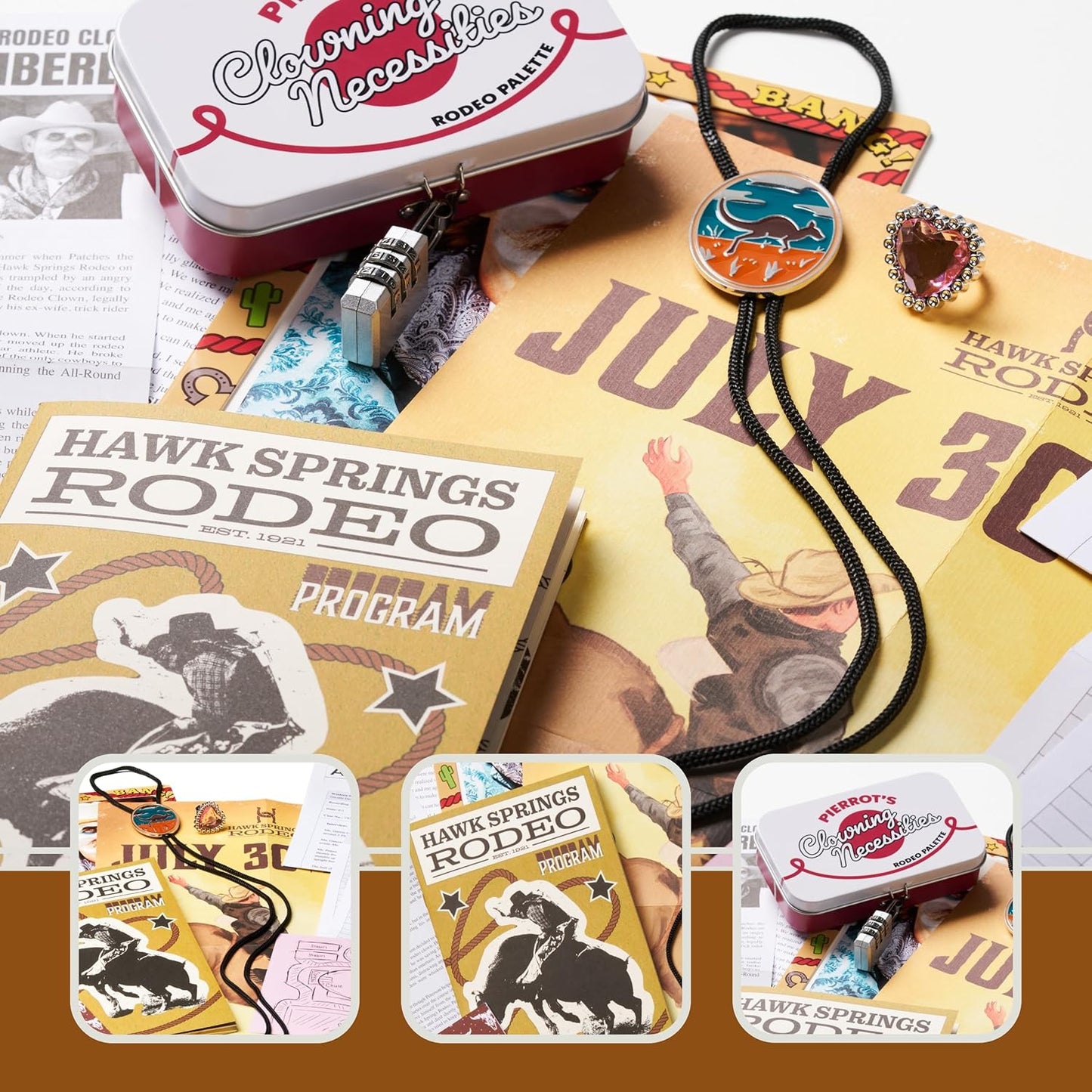 Hunt A Killer: R.I.P at The Rodeo, Solve The Murder of a Rodeo Clown in an Immersive True Crime Experience, A Halloween Mystery Party Game for Adults and Great Ideas, for Ages 14+