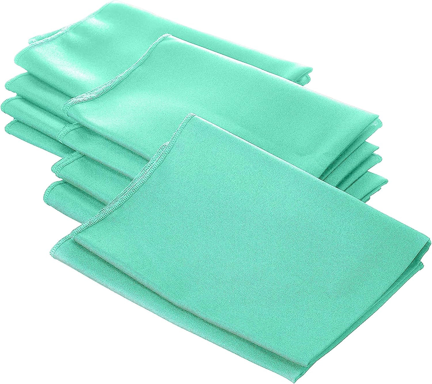LA Linen 10-Pack Polyester Poplin Napkins, 18 by 18-Inch, Mint