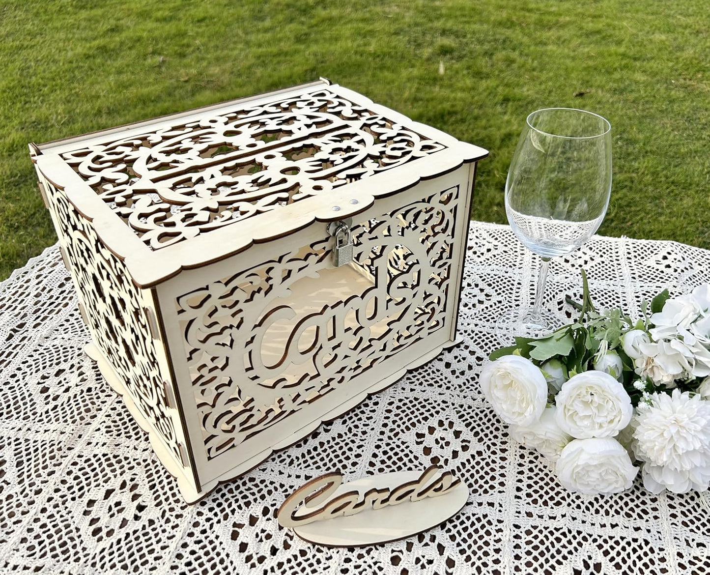 Wedding Card Box, Wooden Card Box for Wedding Invitations, Birthday Party Decorations, Gift Boxes