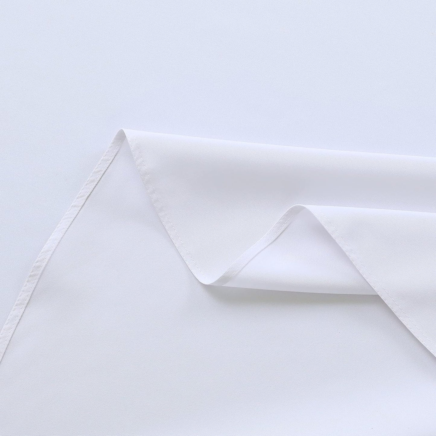 FOLINS&HOME White Rectangle Tablecloth Wrinkle Free Waterproof Polyester Table Cloths, Spillproof Heavy Duty and Washable Table Cover for Party, Banquet, Indoor & Outdoor - Square/Oblong 54 x 54 inch
