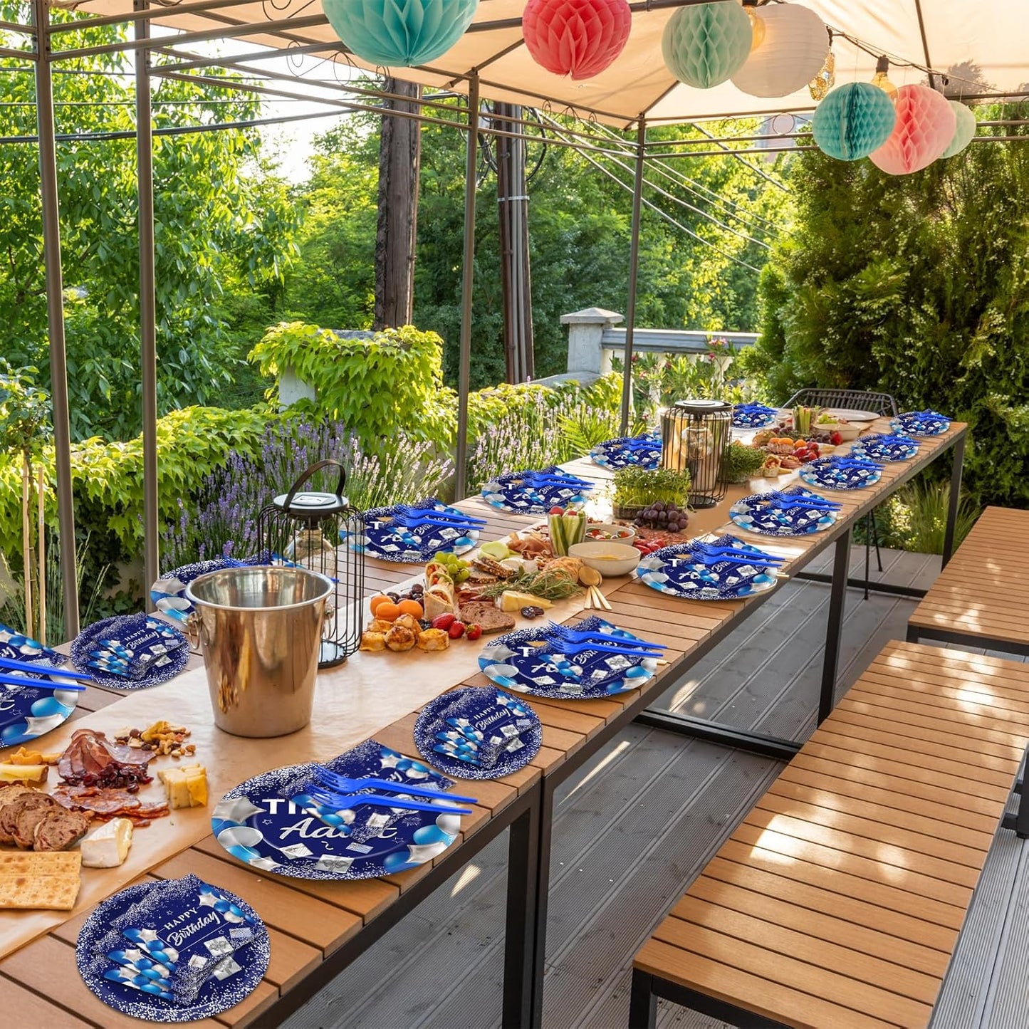50 Guests 18th Birthday Party Supplies Decoration 18 Years Old Birthday Plates and Napkins Forks Time To Adult Tableware Blue Silver Happy 18th Birthday Party Paper Plates for Boys Girls Party 200PCS