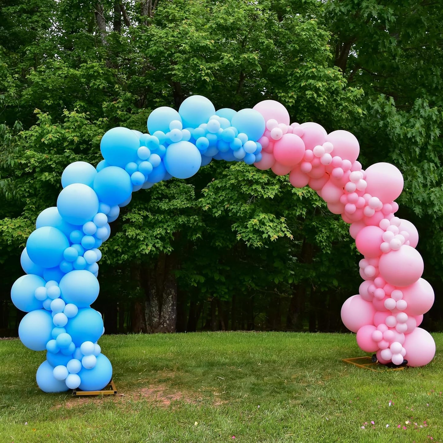Pastel Pink Balloons - 5 inch 120pcs Latex - Small Round Light Pink Balloon with 2 Ribbons, Mini Helium Baby Pink Balloons for Birthday Party, Wedding, Anniversary, Baby Shower Decorations