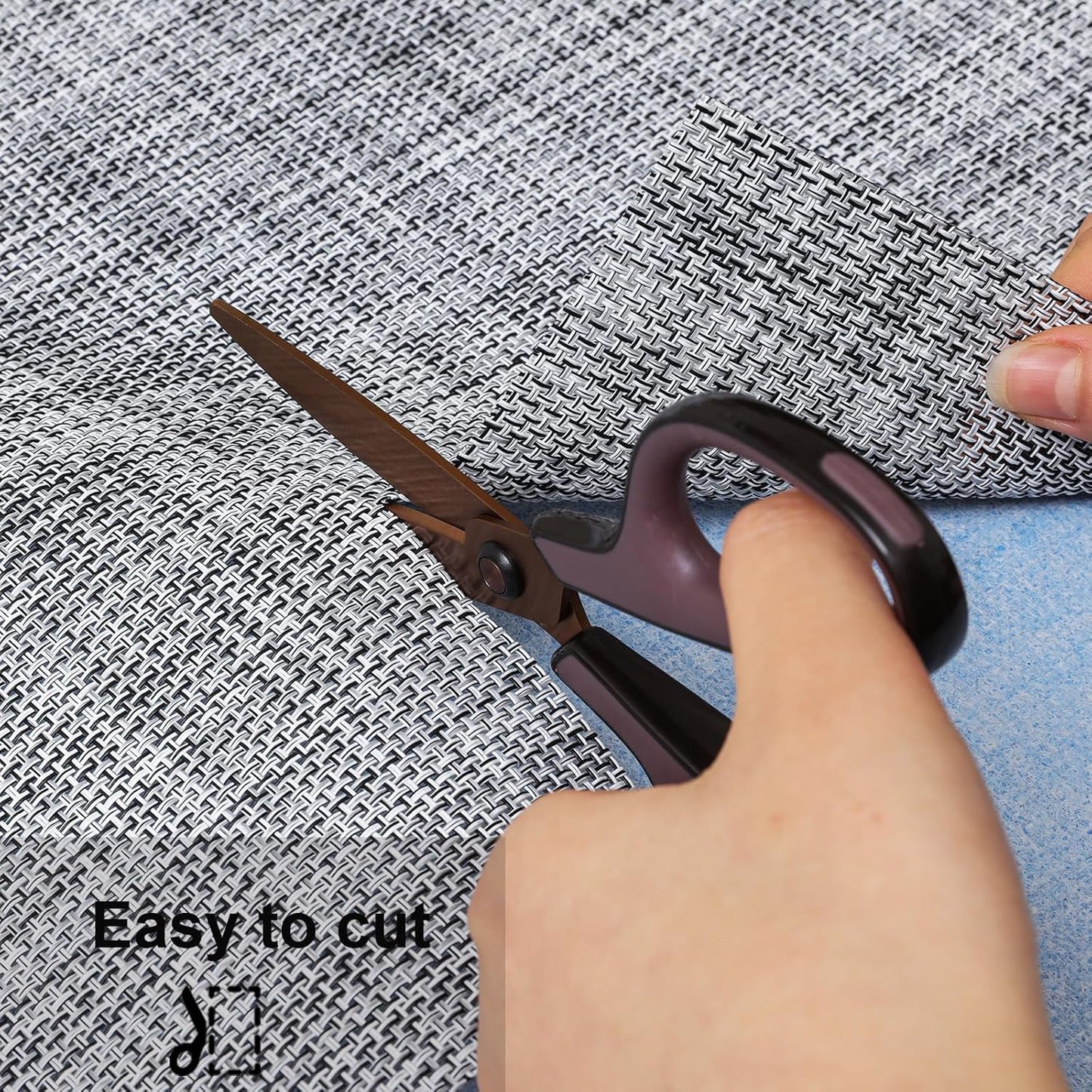 Myir JUN Table Runner, Vinyl Table Runner Indoor 72 Inch Long Arbitrarily Cropped Runner for Table Heatproof for Home Party (Light Gray, 12 x 72 inch)
