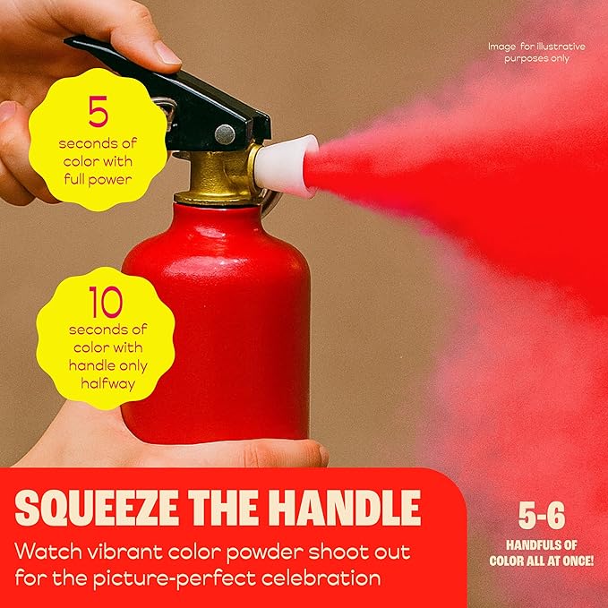 Chameleon Colors Color Blasters, Gender Reveal Fire Extinguisher, Gender Reveal Smoke Bombs, Powder Cannon, Smoke Blaster, War and Holi Color Blaster, 2 Red Blasters