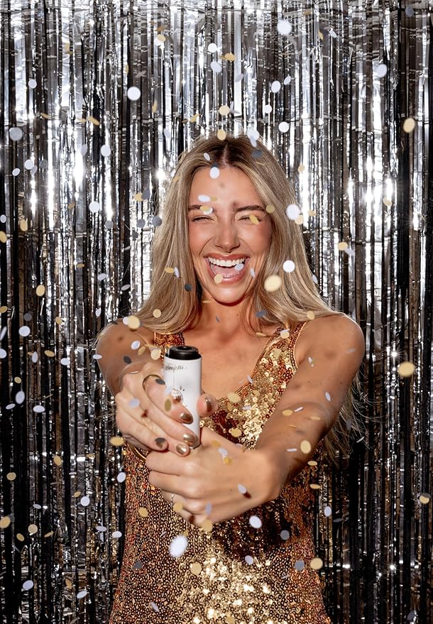Cue the Confetti New Years Box (6 Confetti Poppers) – Biodegradable Confetti Party Poppers for ringing in the New Year!