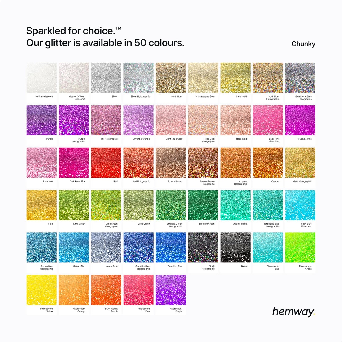 Hemway Eco Friendly Biodegradable Glitter 100g / 3.5oz Bio Cosmetic Safe Sparkle Vegan for Face, Eyeshadow, Body, Hair, Nail and Festival - Chunky (1/40" 0.025" 0.6mm) - Mother of Pearl Iridescent