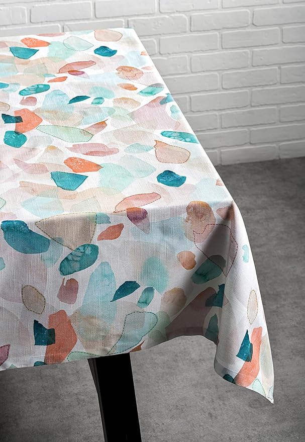 Maison d' Hermine Table Cloth Square Table 100% Cotton 54 x 54 Inches Tablecloth Reusable Decorative for Dining Room Farmhouse Home Valentines Day Decorations Spring Summer - Summer Picnic