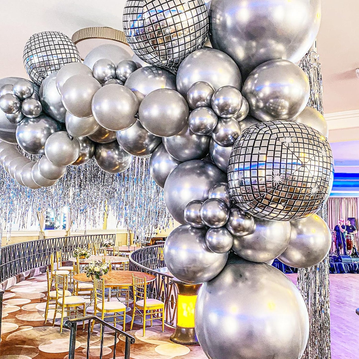 Metallic Silver Balloons, 66pack 12inch Chrome Silver Latex Party Balloons for Graduation, Wedding, Birthday, New Year, Baby Shower, Anniversary, Holiday Party Decorations