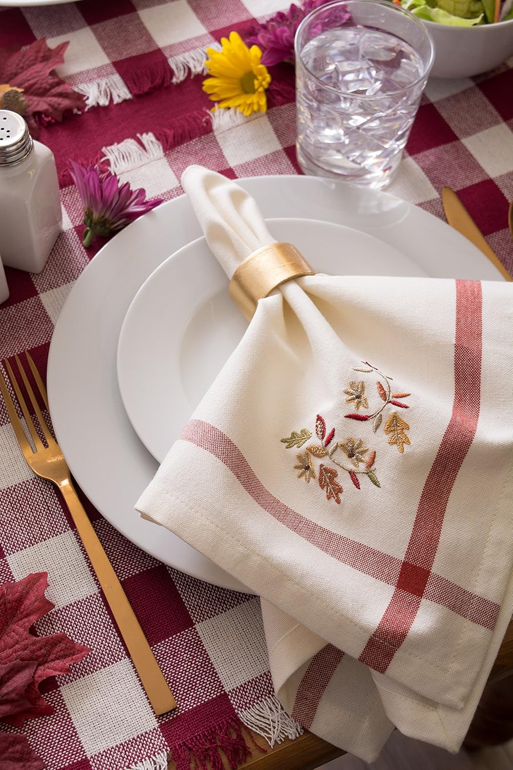 DII Basic Napkin Ring Collection Decorative, Gold, One Size, 6 Count (Pack of 12)