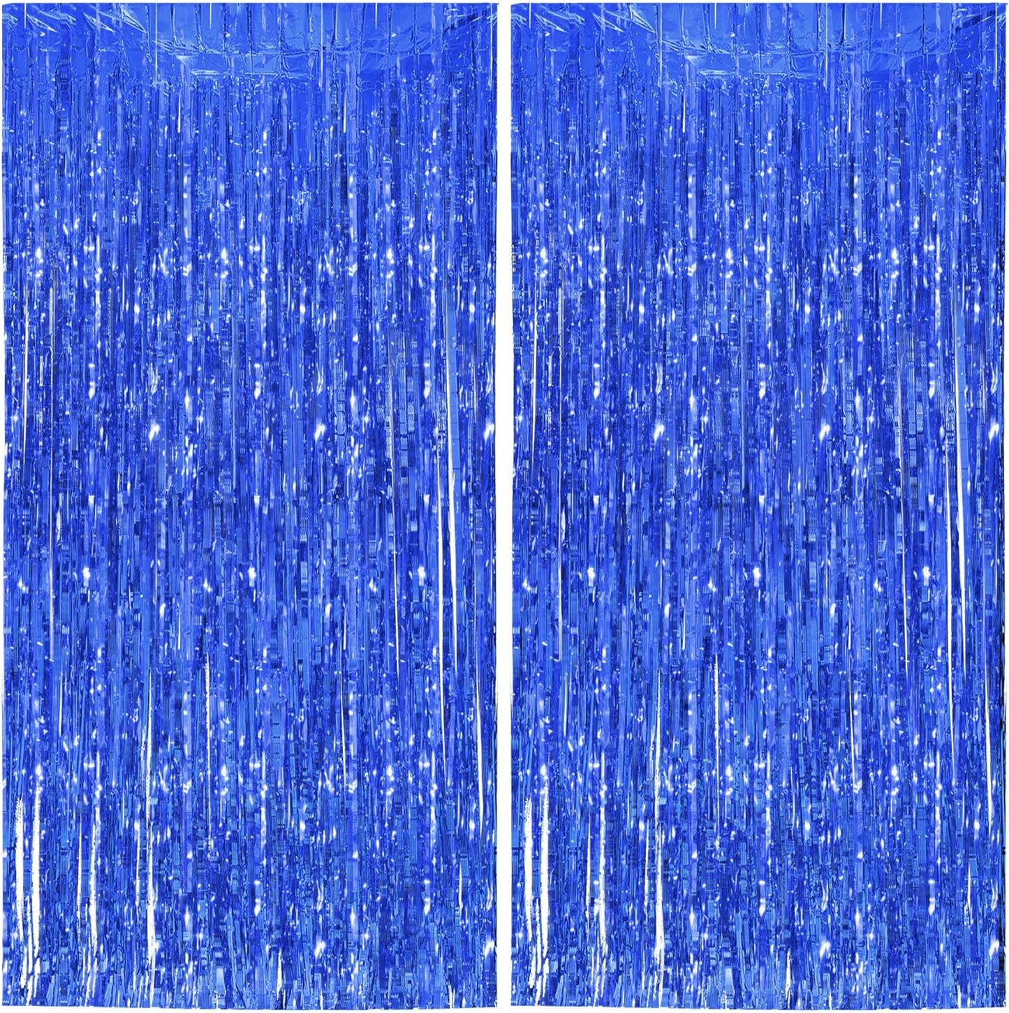 Streamer Party Decorations - 3.28 ft x 6.56 ft Metallic Foil Fringe Curtains Party Streamer Photo Backdrop for Birthday, Wedding, Baby Shower & Holiday Decor