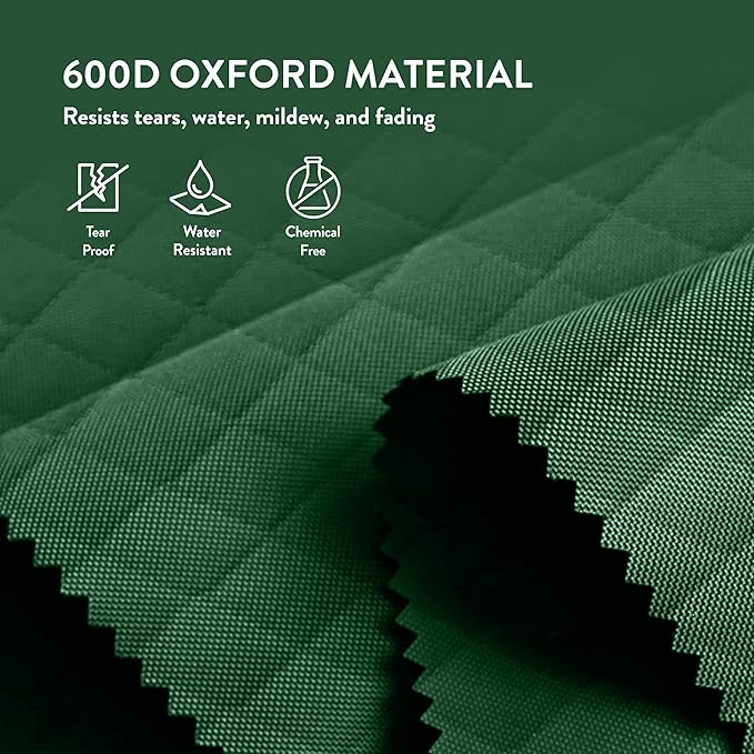ZOBER 600D Oxford Fabric Large Rolling Christmas Tree Storage Bag - Fits 9 Ft Artificial Trees - Waterproof Christmas Tree Bag For Storage Box For Xmas, Durable Handles and Wheels - Quilted Greeen