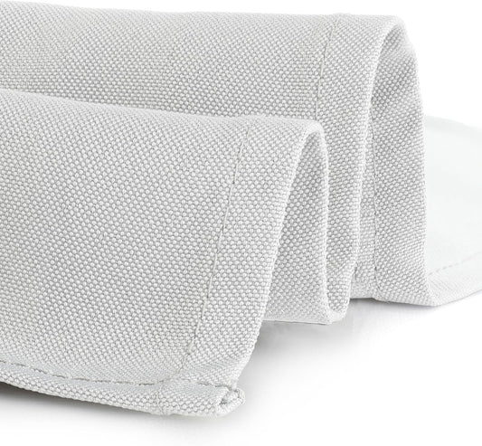 Gee Di Moda Rectangle Tablecloth - 90 x 156 Inch White Table Cloth for 8 Foot Table with Floor-Length Drop - Heavy Duty Washable Fabric - 8 Ft Buffet Table, Holiday Party, Wedding & Baby Shower