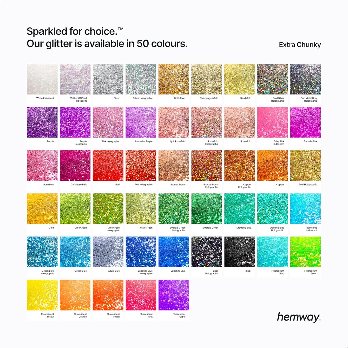 Hemway Eco Friendly Biodegradable Glitter 100g / 3.5oz Bio Cosmetic Safe Sparkle Vegan for Face, Eyeshadow, Body, Hair, Nail and Festival - Extra Chunky (1/24" 0.040" 1mm) - Ocean Blue Holographic