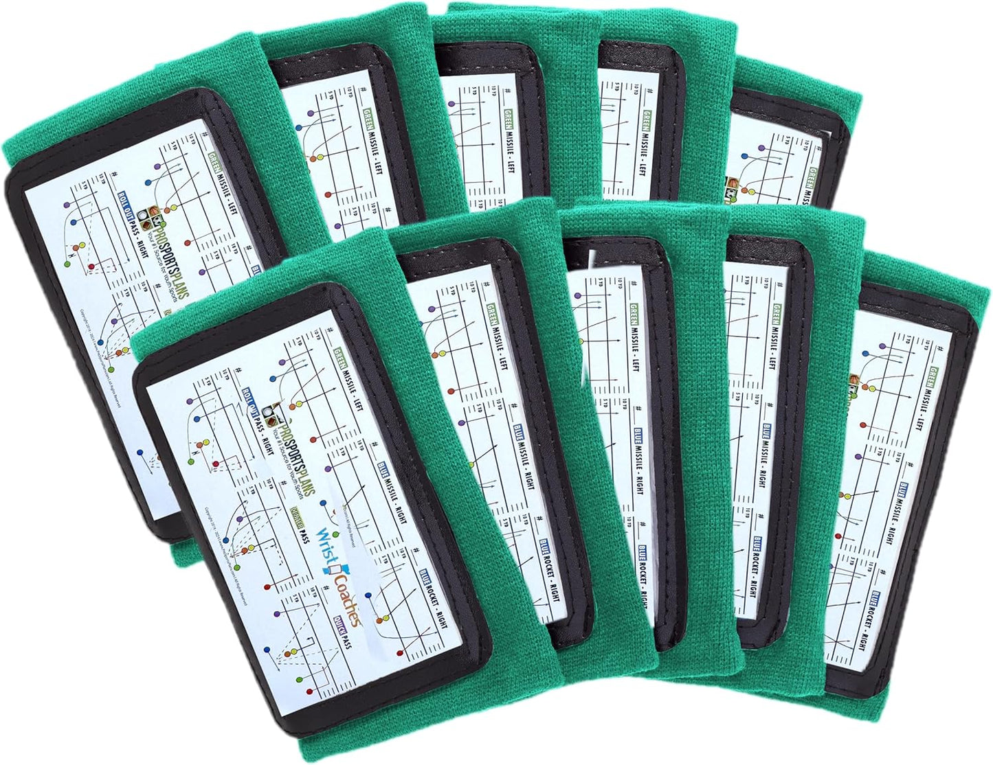 Football Play Wristbands - Youth Quarterback Gear - Wristband Playbook - Softball Wristbands for Signs