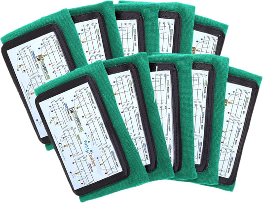 Football Play Wristbands - Youth Quarterback Gear - Wristband Playbook - Softball Wristbands for Signs