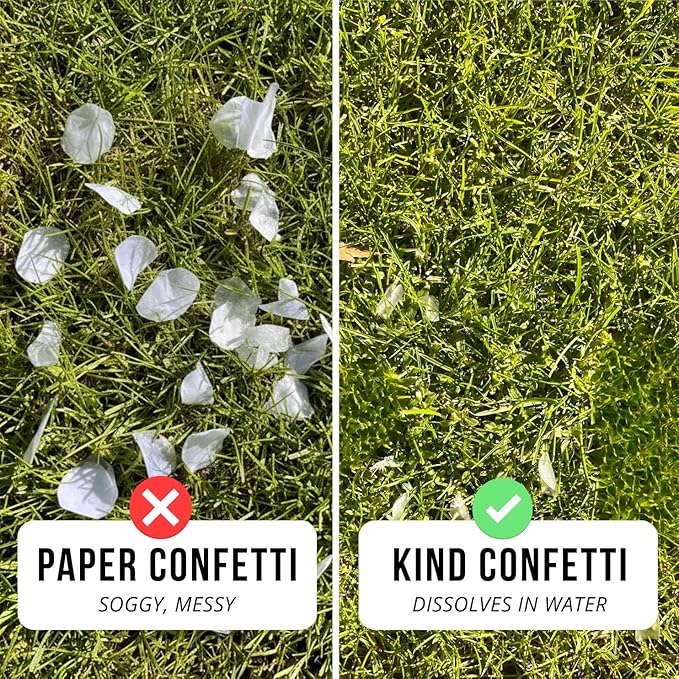 Butterfly Party Decorations, White Biodegradable Confetti for Wedding Send Offs, Gender Reveal, Baby Shower Decor, Water Soluble Rice Paper Confetti, Filler for Cannons 140G