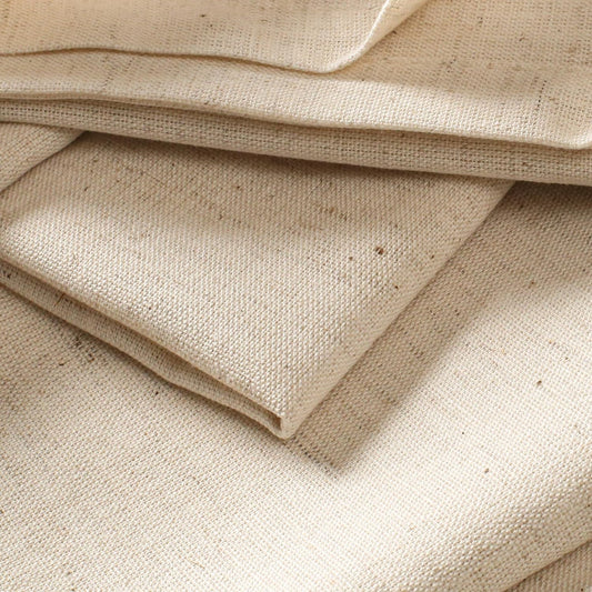 Lightnpro Cotton Flax Napkins Set of 12, Dinner Cloth Napkins with Pico Cut Edges, Washable and Reusable for Dining, Parties, Weddings, Holiday & Everyday Use - 18x18 Inch Natural Color