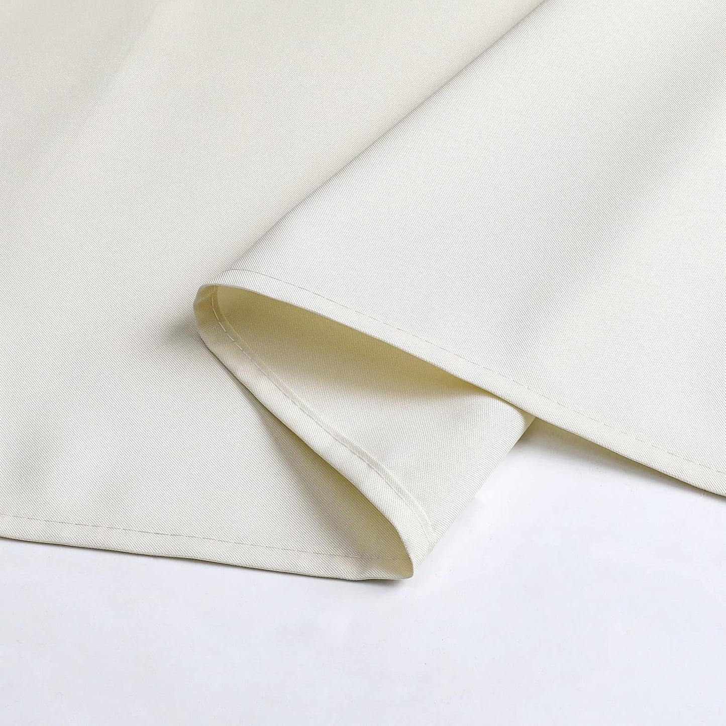 Wewoch Beige Rectangle Tablecloth Water Resistant Washable Polyester Table Cloth for Dining,Kitchen, Parties Weddings and Outdoor Use 52 Inch by 70 Inch