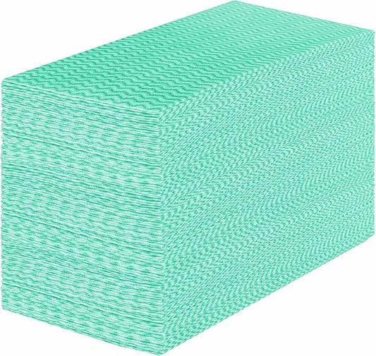 Handi Wipes Reusable Cloths, Green Disposable Kitchen Cleaning Towel Roll, Heavy Duty J Cloth,100 Count
