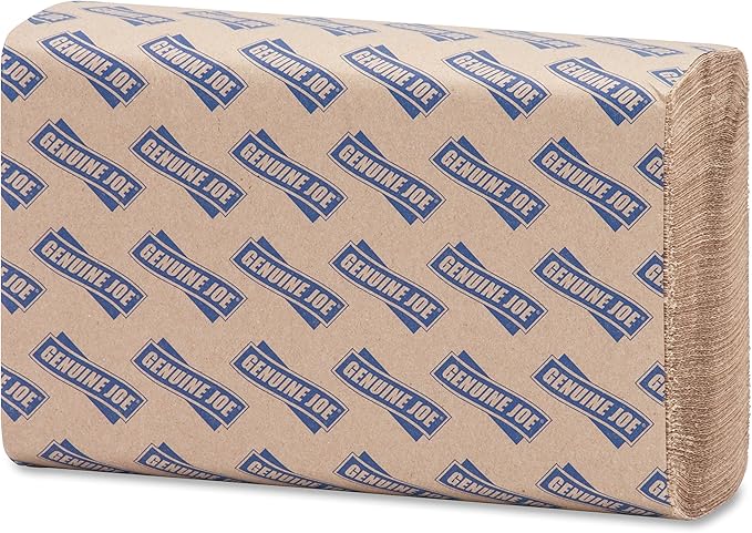 Genuine Joe GJO21040 Multifold Natural Towels (16 Packs, 250 per pack)