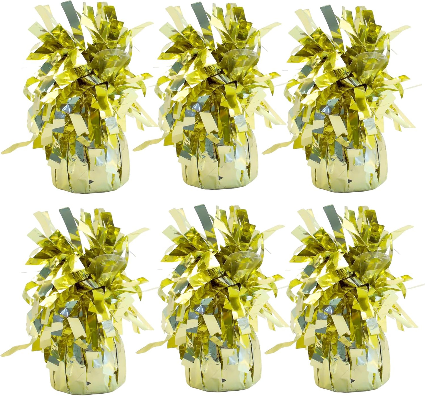 balloon weights are perfect for parties, birthdays, weddings. Each pack includes 6PCS durable weights that easily decorate balloons and elevate any celebration. (Light Gold)