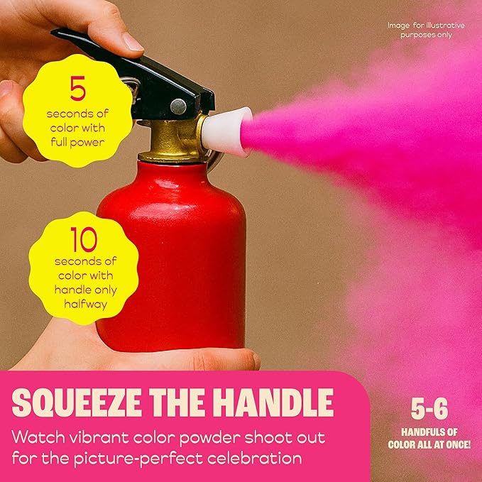 Chameleon Colors Color Blasters, Gender Reveal Fire Extinguisher, Gender Reveal Smoke Bombs, Powder Cannon, Smoke Blaster, War and Holi Color Blaster
