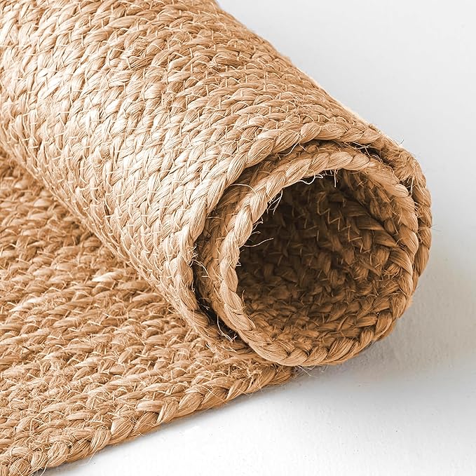 Goroly Home Reversible Jute Woven Table Runner - Farmhouse Burlap, Eco-Friendly Rustic Vintage Dining Decor, Natural Jute Table Décor for Christmas Holiday New Year Table - 13x36 Inch, Natural