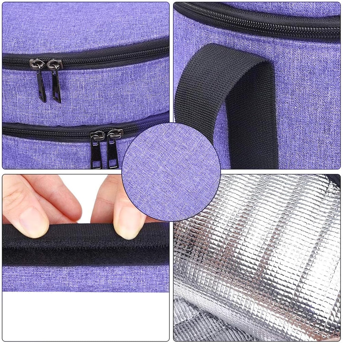 Insulated Double Decker Casserole Carrier - Hot & Cold Food, Pie & Salad Bowl Holder - Perfect for Parties & Picnics