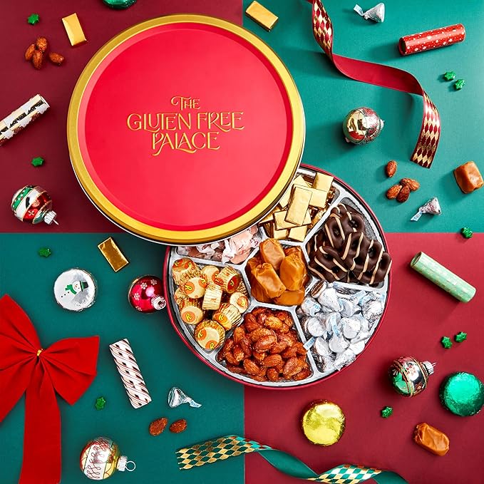 Gluten Free Palace Assorted Candy Gift Basket – Variety of Nuts & Treats for Birthday, Thank you, Adults, Men & Women