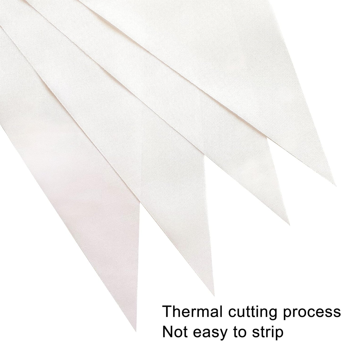 100 Feet White Pennant Banners Flags String Hanging Triangle Bunting Flags,Party Decorations for Grand Opening,Kids Birthday,Carnival,60 PCS