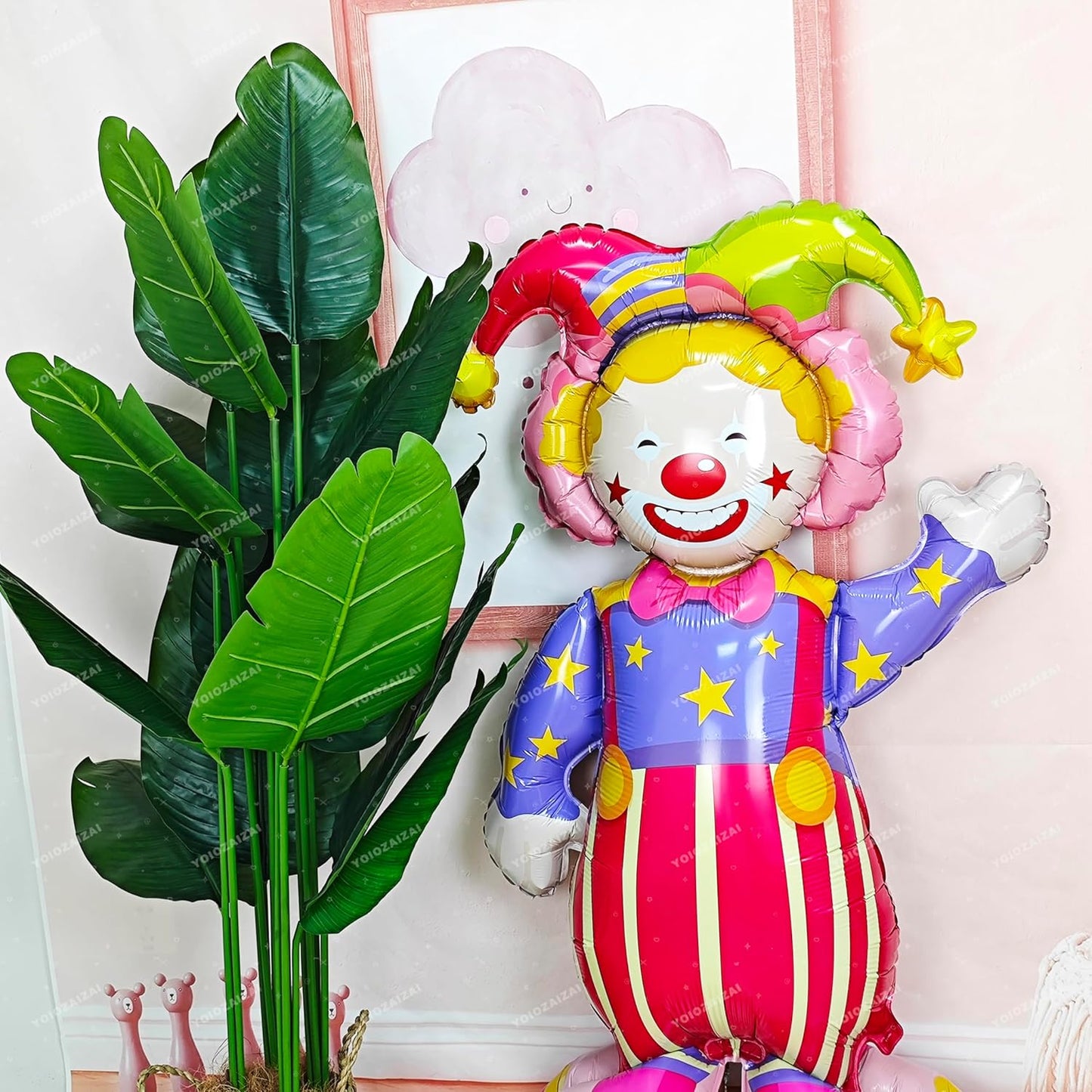 Self Standing Large Circus Balloon For Circus Carnival Theme Party Decorations Circus For Plim Plim Birthday Party Decorations