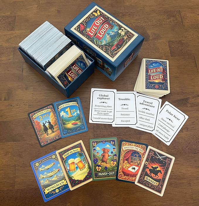 Life Out Loud: A Feel-Good Game for Friends and Family Game Night That Blends Creative Card Play with Shared Storytelling. Unique. Engaging. Unexpected.