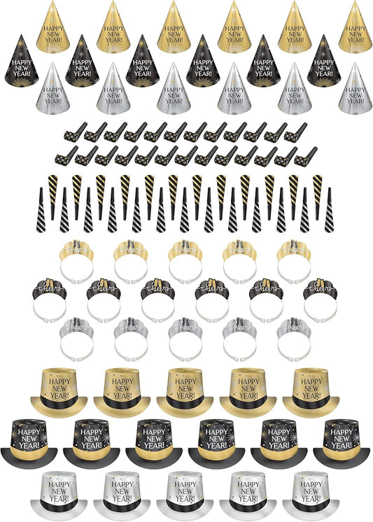 Amscan Party City New Years 50 Person Kit 2025 New Years