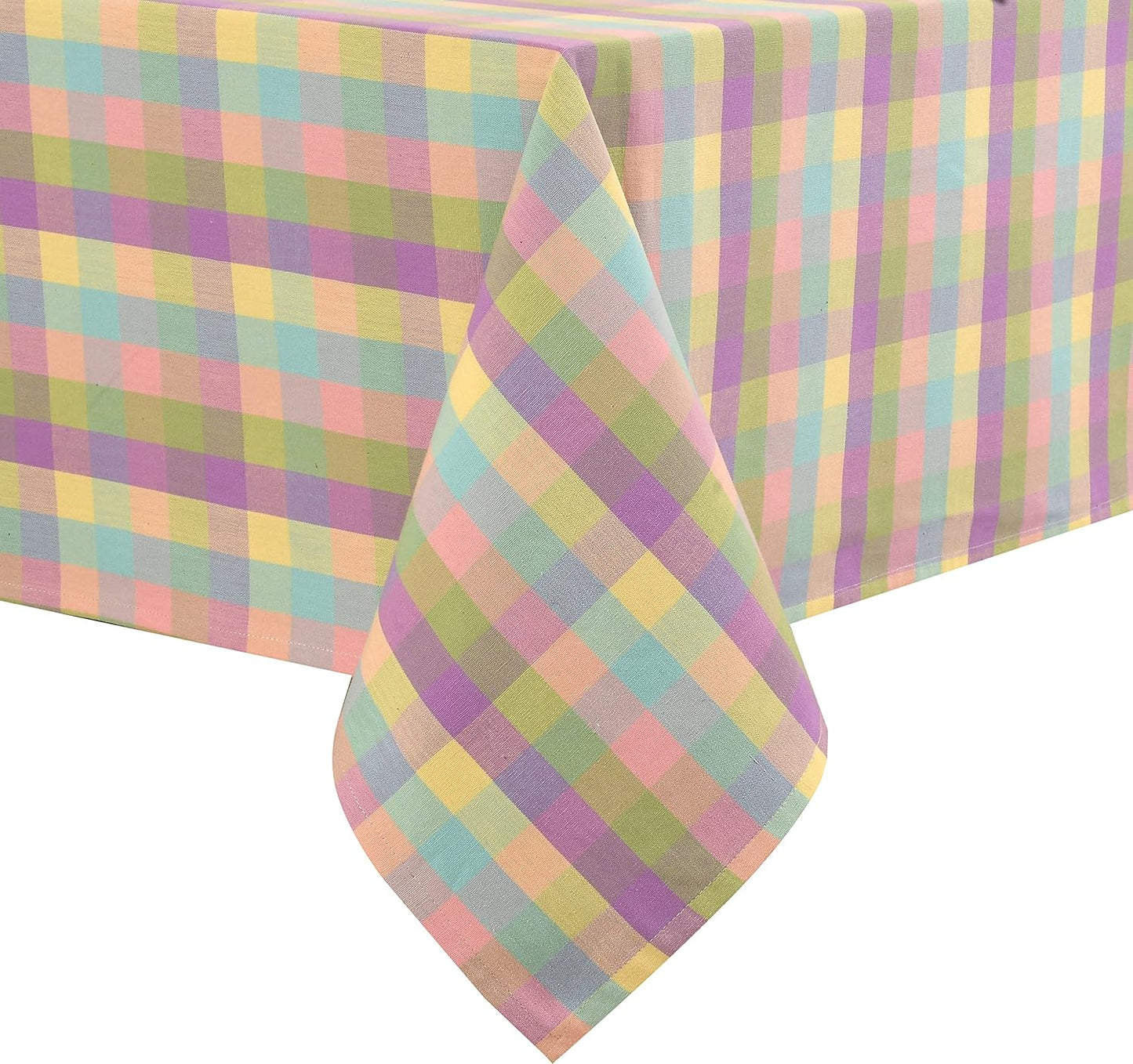 Urban Villa Easter Tablecloth Buffalo Check Table Cloth Tabletop Cover Kitchen Dining Tablecloth 100% Cotton Great Parties Wedding Holiday Dinner Easter Rectangle 60X84 Inches 6-8 Seats Table Cloth