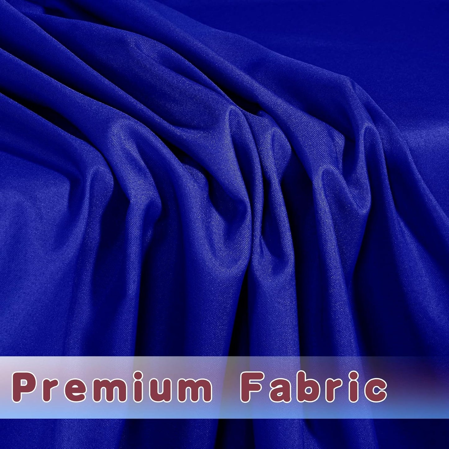HolidayIdeas 2 Pack Square Fitted Table Covers - 34 x 34 Inch -Card Table Clothes Washable Tablecloth Protectors for Parties, Holiday Dinner, Trade Show, Vendor Stand, Royal Blue