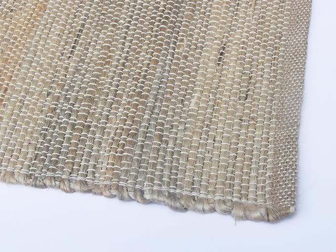 Chardin Home 13x72 Inch Handcrafted Table Runner – Eco-Friendly Natural Jute and Hemp – Rustic Boho Farmhouse Table Decor – Sustainable Dining Table Accent for Everyday or Special Occasions