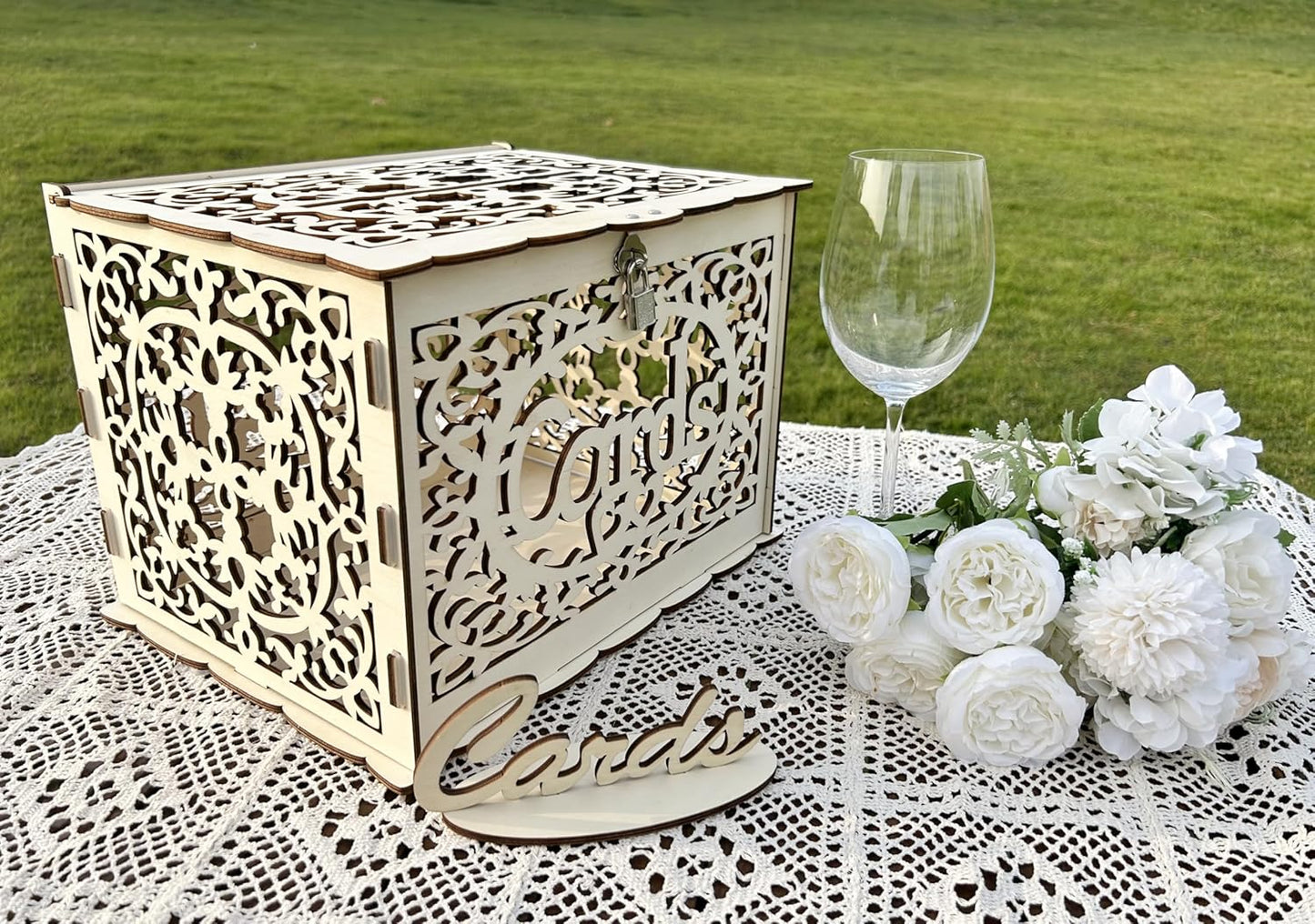 Wedding Card Box, Wooden Card Box for Wedding Invitations, Birthday Party Decorations, Gift Boxes
