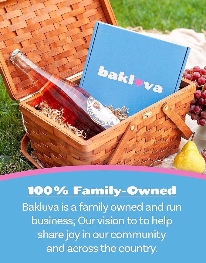 Bakluva 16-Piece Baklava Pastry Dessert Gift Box - (16) Large 2.3 oz (66 gram) Pieces - Perfect for Gifts, Parties, and More