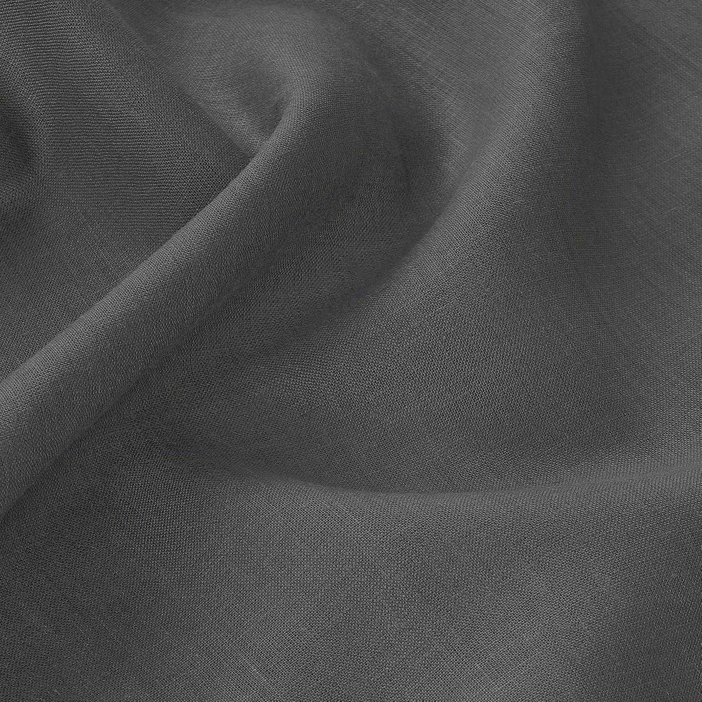 D'Moksha Homes Charcoal Grey Linen Tablecloth for Rectangle Tables 60 x 90 Inch - 100% Pure Linen Grey Table Cloth - Classic Hemstitch, Machine Washable Tablecloth for Thanksgiving, Holiday