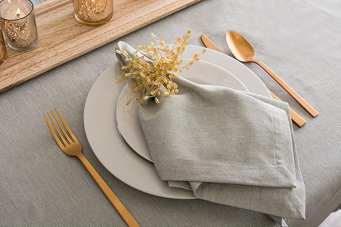 DII Chambray Kitchen, Tabletop Collection, Artichoke Green, 60x104