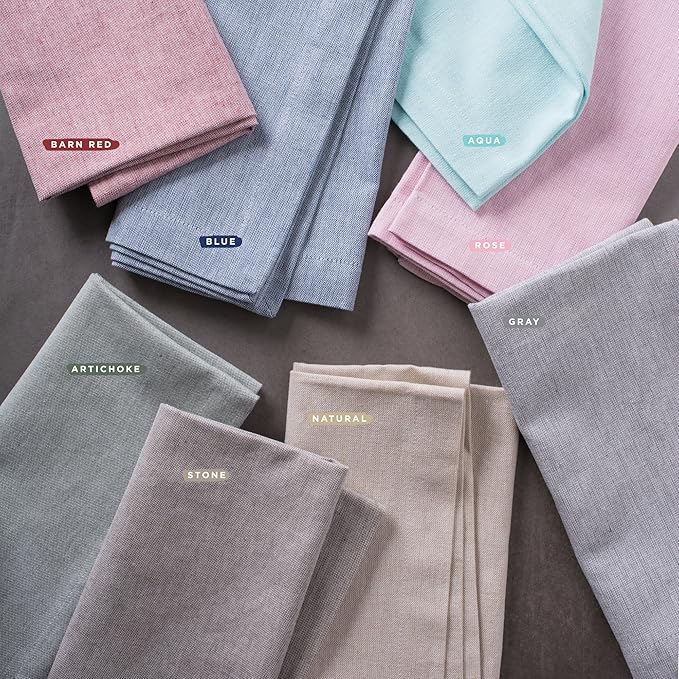 DII Chambray Kitchen, Tabletop Collection, Gray, 14x72 Table Runner