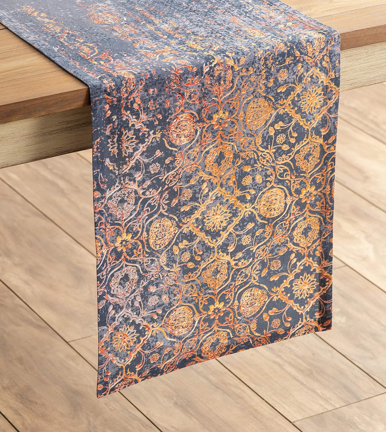 Maison d' Hermine Table Runner 100% Cotton Single Layer Table Runners 90 inches Long for Thanksgiving Christmas Decorations Home Kitchen Dining Party Wedding (Imperfection, 14.5" x 90")